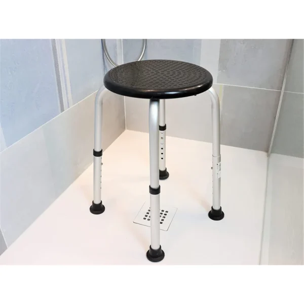 Taburete ducha, taburete bañera para mayores redondo - Imagen 3