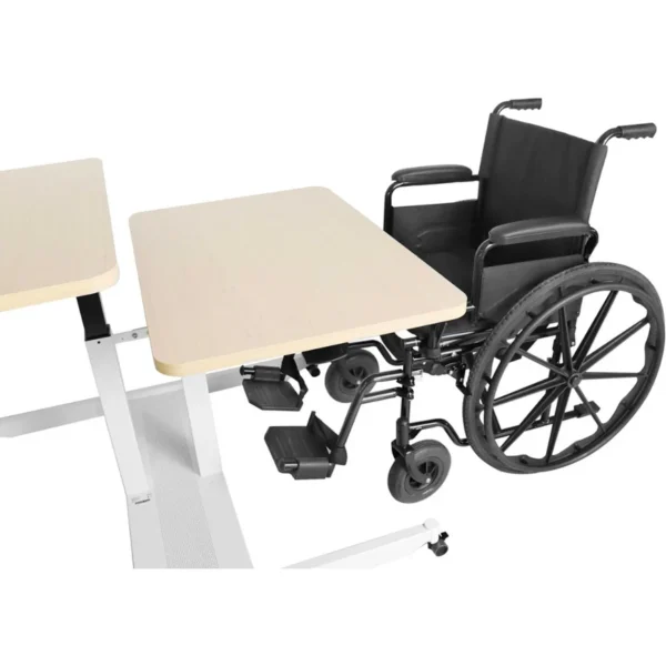Mesa adaptada para silla de ruedas, mesa auxiliar geriátrica para silla de ruedas - Imagen 2