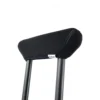 Muletas Axilares Acolchadas (x2 uds), Ortopédicas Adulto Aluminio Negras - Imagen 4