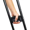 Muletas Axilares Acolchadas (x2 uds), Ortopédicas Adulto Aluminio Negras - Imagen 5