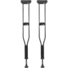 Muletas Axilares Acolchadas (x2 uds), Ortopédicas Adulto Aluminio Negras - Imagen 8