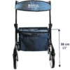 Andadores para Adultos Altos (1,70 a 2,00 m aprox), Andador para Personas Mayores Alto con Asiento - Imagen 3