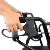 Andador Silla De Ruedas (2 en 1), Andadores con Silla para Personas Mayores Adultos Negro - Image 6