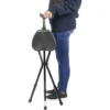 Bastón Silla Plegable (Altura Regulable), Bastones para Andar con Asiento Negro - Image 2