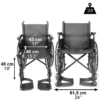 Silla de Ruedas Autopropulsable (Ancho Asiento 43 cm), Silla de Ruedas Plegable para Ancianos - Image 6