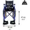Silla de Ruedas Infantil Autopropulsable, Silla de Ruedas para Niños Plegable Ligera - Imagen 2