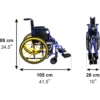 Silla de Ruedas Infantil Autopropulsable, Silla de Ruedas para Niños Plegable Ligera - Imagen 8