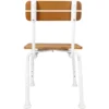 Silla para Ducha (136 kg), Sillas Baño para Mayores, Asiento Efecto Madera - Imagen 2