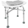 Taburete Ducha Acolchado (150 kg), Banqueta Silla Baño para Mayores Blanco