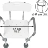 Silla para Ducha Mayores con Brazos, Asiento Ducha Ancianos Regulable - Imagen 6